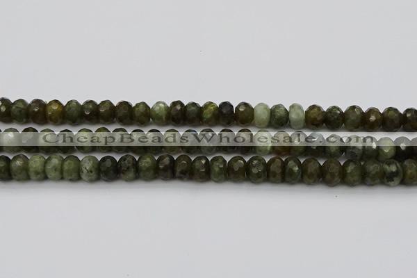 CLB958 15.5 inches 8*12mm faceted rondelle labradorite beads