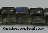 CLB960 15.5 inches 10*14mm faceted rectangle labradorite beads