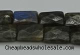 CLB961 15.5 inches 12*16mm faceted rectangle labradorite beads