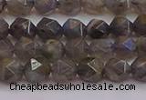 CLB972 15.5 inches 8mm faceted nuggets labradorite gemstone beads