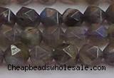 CLB974 15.5 inches 12mm faceted nuggets labradorite gemstone beads