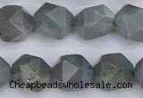 CLB984 15.5 inches 12mm faceted nuggets labradorite beads wholesale