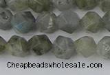 CLB993 15.5 inches 8mm faceted nuggets labradorite gemstone beads