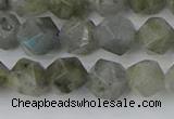 CLB994 15.5 inches 10mm faceted nuggets labradorite gemstone beads