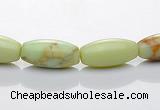 CLE05 16 inch 6*12mm lemon turquoise rice stone beads Wholesale