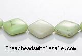 CLE14 rhombic 10*10mm lemon turquoise gemstone beads Wholesale