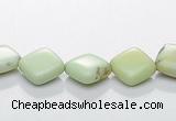 CLE15 rhombic 8*8mm lemon turquoise gemstone beads Wholesale