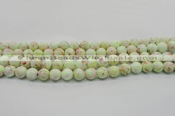 CLE201 15.5 inches 6mm round lemon turquoise beads wholesale