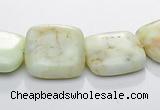 CLE25 square lemon turquoise 15*15mm gemstone beads Wholesale