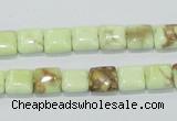 CLE38 15.5 inches 8*8mm square lemon turquoise beads wholesale