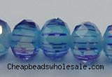 CLG46 13 inches 9*12mm faceted rondelle handmade lampwork beads