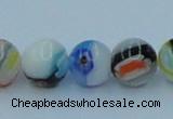 CLG509 16 inches 8mm round lampwork glass beads wholesale