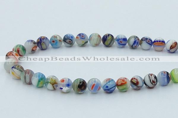 CLG510 16 inches 12mm round lampwork glass beads wholesale