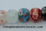 CLG571 16 inches 8*10mm rondelle lampwork glass beads wholesale