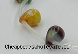 CLG573 16 inches 8*10mm teardrop lampwork glass beads wholesale