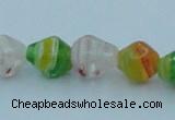 CLG577 16 inches 8*10mm rice lampwork glass beads wholesale