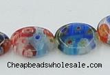 CLG589 16 inches 10*12mm oval lampwork glass beads wholesale