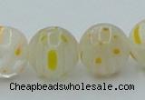 CLG606 16 inches 12mm round lampwork glass beads wholesale