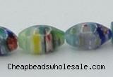 CLG611 5PCS 16 inches 7*12mm rice lampwork glass beads wholesale