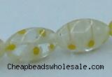 CLG614 3PCS 16 inches 10*16mm rice lampwork glass beads wholesale