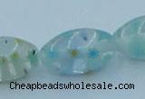 CLG615 3PCS 16 inches 10*16mm rice lampwork glass beads wholesale