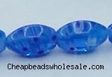 CLG616 3PCS 16 inches 10*16mm rice lampwork glass beads wholesale