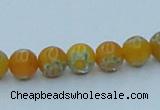 CLG623 10PCS 16 inches 6mm round lampwork glass beads wholesale