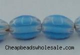 CLG631 5PCS 16 inches 10*14mm oval lampwork glass beads wholesale