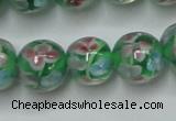 CLG753 15.5 inches 10mm round lampwork glass beads wholesale