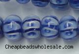 CLG775 14 inches 8*12mm rondelle lampwork glass beads wholesale