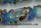 CLG805 15 inches 14*24mm rectangle lampwork glass beads wholesale