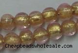 CLG830 12 inches 6mm round lampwork glass beads wholesale