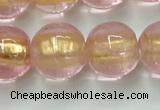 CLG845 15.5 inches 14mm round lampwork glass beads wholesale