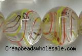 CLG856 15.5 inches 18mm round lampwork glass beads wholesale