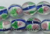 CLG875 15.5 inches 12mm round lampwork glass beads wholesale