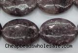 CLI30 15.5 inches 18*25mm oval lilac jasper beads wholesale