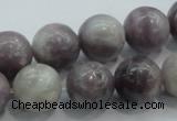 CLI55 15.5 inches 14mm round natural lilac jasper beads wholesale