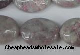 CLI70 15.5 inches 18*25mm oval lilac jasper beads wholesale