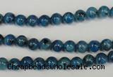 CLJ214 15.5 inches 6mm round dyed sesame jasper beads wholesale