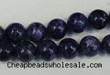 CLJ234 15.5 inches 10mm round dyed sesame jasper beads wholesale