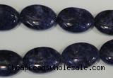 CLJ325 15.5 inches 13*18mm oval dyed sesame jasper beads wholesale