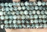 CLJ517 15.5 inches 4mm,6mm,8mm,10mm & 12mm round sesame jasper beads