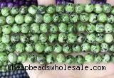 CLJ526 15.5 inches 4mm,6mm,8mm,10mm & 12mm round sesame jasper beads