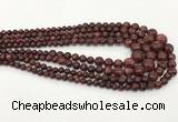 CLJ615 6mm - 14mm round sesame jasper graduated beads