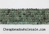 CLJ640 15.5 inches 6mm faceted round sesame jasper beads wholesale