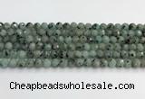 CLJ641 15.5 inches 8mm faceted round sesame jasper beads wholesale