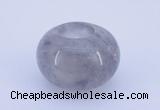 CLO02 19*30mm rondelle loose cloudy quartz gemstone beads wholesale