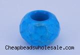 CLO14 19*30mm faceted rondelle loose turquoise gemstone beads wholesale