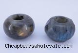 CLO19 19*30mm rondelle loose labradorite gemstone beads wholesale