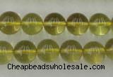 CLQ154 15.5 inches 12mm round natural lemon quartz beads wholesale